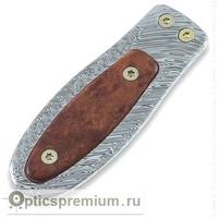 Держатель для денег LionSteel Work (дамасская сталь/дерево)