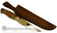 Нож Следопыт, цельнометаллический клинок, рукоять кап ореха, сталь Х12МФ