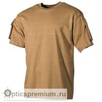 Футболка с карманами на рукавах MFH US T-Shirt