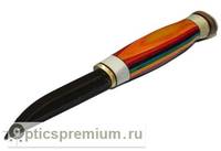 Лапландский малый нож Wood Jewel, рукоятка из многослойного цветного зебрано