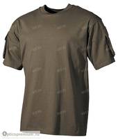 Футболка с карманами на рукавах MFH US T-Shirt