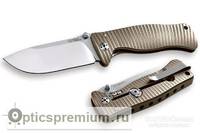 Нож LionSteel серии SR2 mini лезвие 78 мм (рукоять - титан, цвет бронзовый, в деревянной коробке)