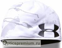 Шапка флисовая двухсторонняя Under Armour камуфляж Ridge Reaper Snow / черная