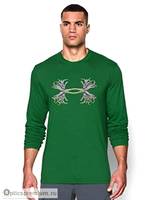 Футболка Under Armour с длинным рукавом 3D Antler, цвет зеленый